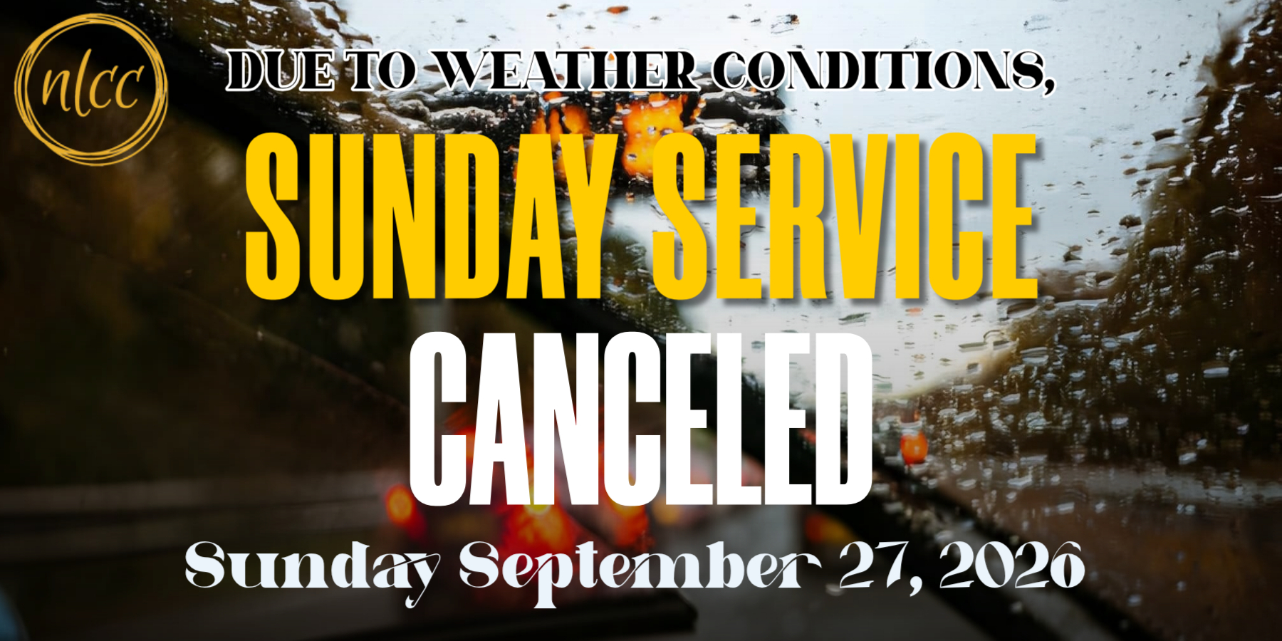 Sunday Service Canceled